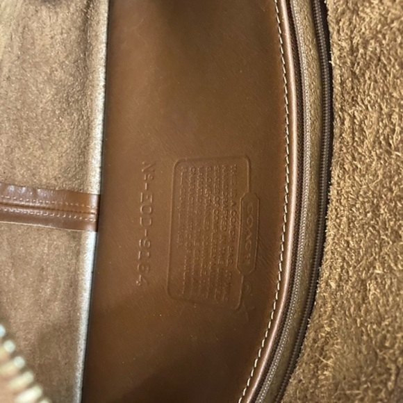 Coach vintage English tan bag 9164 legacy east west compartment bay - Picture 2 of 14